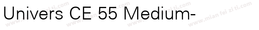 Univers CE 55 Medium字体转换